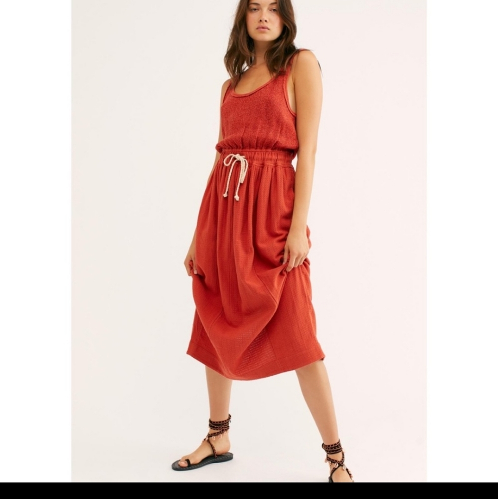 Free people dress, xs, burnt orange